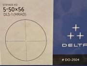 Delta Optical Delta Stryker HD 5-50x56 SFP RET. DLS-1 MIL