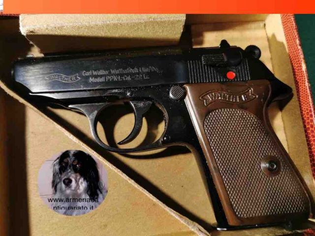 Borsa pistole degli ufficiali WH Walther PPK marrone 
