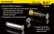 Nitecore - NL1485 - Batteria ricaricabile Li-Ion 14500 3.7V 850mAh