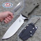 Knife Research - Enki - Convex Stone Washed - Green Canvas Micarta - c