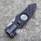 Hoffner Knives Hoffner - Black Flatline Folding 2.8" Satin Combo - FK-S2SSS-FB - colt