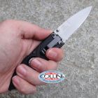 Hoffner Knives Hoffner - Black Flatline Folding 2.8" Satin Combo - FK-S2SSS-FB - colt