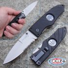 Hoffner Knives Hoffner - Black Flatline Folding 2.8" Satin Combo - FK-S2SSS-FB - colt