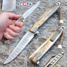 Brad Zinker - TLLF custom in Avorio Fossile di Mammut - coltello artig