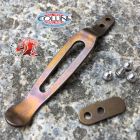 Rick Hinderer Knives - Bronze Anodized Titanium Pocket Clip and Filler