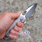 We Knife Co. - Framelock Flipper Dual Tone Gray - 605E - coltello