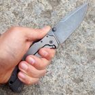 Bastinelli Knives - RED Dark Stone Washed - D2 Steel - coltello