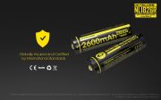 Nitecore - NL1826R MicroUSB - Batteria ricaricabile protetta Li-Ion 18