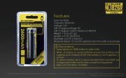 Nitecore - NL1826R MicroUSB - Batteria ricaricabile protetta Li-Ion 18