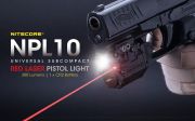 Nitecore - NPL10 Red Laser Pistol Light 300 lumens e 88 metri - Torcia