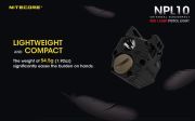 Nitecore - NPL10 Red Laser Pistol Light 300 lumens e 88 metri - Torcia