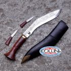 Nepal Kukri Kukri Artigianale - Sirupate 15" - INCISO - manico legno - coltello