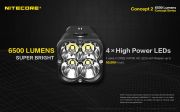 Nitecore - C2 - Concept 2 - 6500 lumens e 398 metri - Torcia Led