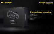 Nitecore - C2 - Concept 2 - 6500 lumens e 398 metri - Torcia Led