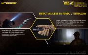Nitecore - MH25GTS - Ricaricabile USB - 1800 lumens e 304 metri - Torc