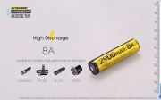 Nitecore - NL1829LTHP - Batteria ricaricabile protetta Li-Ion per bass