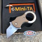 FOX Knives Fox - Mini-TA knife - Coyote Brown Nylon - Sandblasted - FX-536CB - co