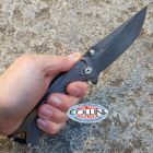 Brian Tighe and Friends - Tighe Fighter Large knife Blackwash Grey Alu