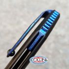 Begg Knives - Kwaiken Frame Lock Carbon Fiber Inlays Blue Anodization