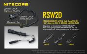 Nitecore - RSW2D - Comando Remoto per MH12GTS, MH25GTS, CI7, P12GTS, P