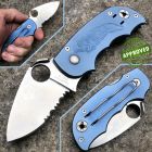 Approved Spyderco - Salsa knife - Alluminium blue - USATO - C135GP coltello