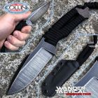 WanderTactical Wander Tactical - Raptor Raw Finish knife - Black Paracord - coltello