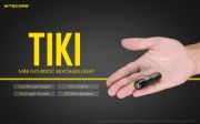 Nitecore - TIKI LE - Portachiavi Ricaricabile USB + Rosso/Blu - 300 lu