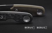 Viper - Berus 1 knife by T. Rumici - M390 & Fibra di Carbonio Marmoriz