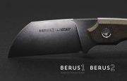 Viper - Berus 2 Knife by T. Rumici - Green Canvas Micarta - VT4014CG -
