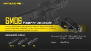 Nitecore - Attacco Offset Fucile Gun Mount per Torce - GM06 25mm - Acc