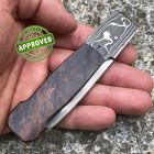 Approved Howard Hitchmough - Dagger Damascus Custom knife - Ironwood - COLLEZIO