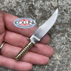 No Brand Indiana - Miniatura coltello - Bowie Toro Seduto Black - Lama 5,5 cm -