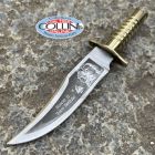 No Brand Indiana - Miniatura coltello - Bowie Toro Seduto Black - Lama 5,5 cm -