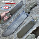 WanderTactical Wander Tactical - Godfather knife - Raw Finish & Green Micarta - colte