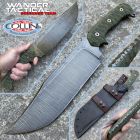 WanderTactical Wander Tactical - Drago The Beast knife - Raw Finish & Green Micarta -