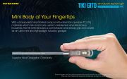 Nitecore - TIKI GITD Blue - Portachiavi Ricaricabile USB + UV - 300 lu