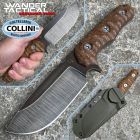 WanderTactical Wander Tactical - Lynx knife - Raw & Brown Micarta - coltello custom