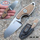 MKM - Mikro 2 Neck Knife by Vox - Natural Micarta - MK MR02-NC - colte