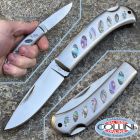 Carl Schlieper - Raro Gentleman folder knife in acciaio e madreperla -