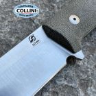 Saturn Knives SaturnKnives - Mimas Knife - Sleipner & Green Micarta - coltello