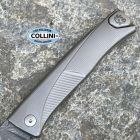 Lion Steel Lionsteel - THRILL Damascus knife - SlipJoint Titanio Grey - TL D GY -