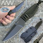 Acta Non Verba - P100 Knife - Black DLC Sleipner - Olive Paracord - co