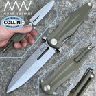 Acta Non Verba - Z400 Knife - Stonewashed Sleipner - Olive G-10 - colt