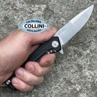 Acta Non Verba - Z100 Flipper Knife - Stonewashed Sleipner - Black Alu
