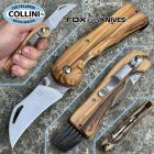 FOX Knives Fox - Spora - coltello per funghi - legno di olivo - FX-409OL - Fungai