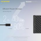 Nitecore - NB20000 - Power Bank USB ultraleggero in fibra di carbonio