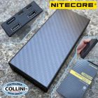 Nitecore - NB20000 - Power Bank USB ultraleggero in fibra di carbonio