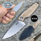 MKM - Makro 1 knife Drop by Vox - Natural Micarta - MK MA01-NC - colte