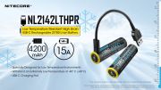Nitecore - NL2142LTHPR - Batteria ricaricabile protetta USB-C Li-Ion 2