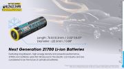 Nitecore - NL2142LTHPR - Batteria ricaricabile protetta USB-C Li-Ion 2